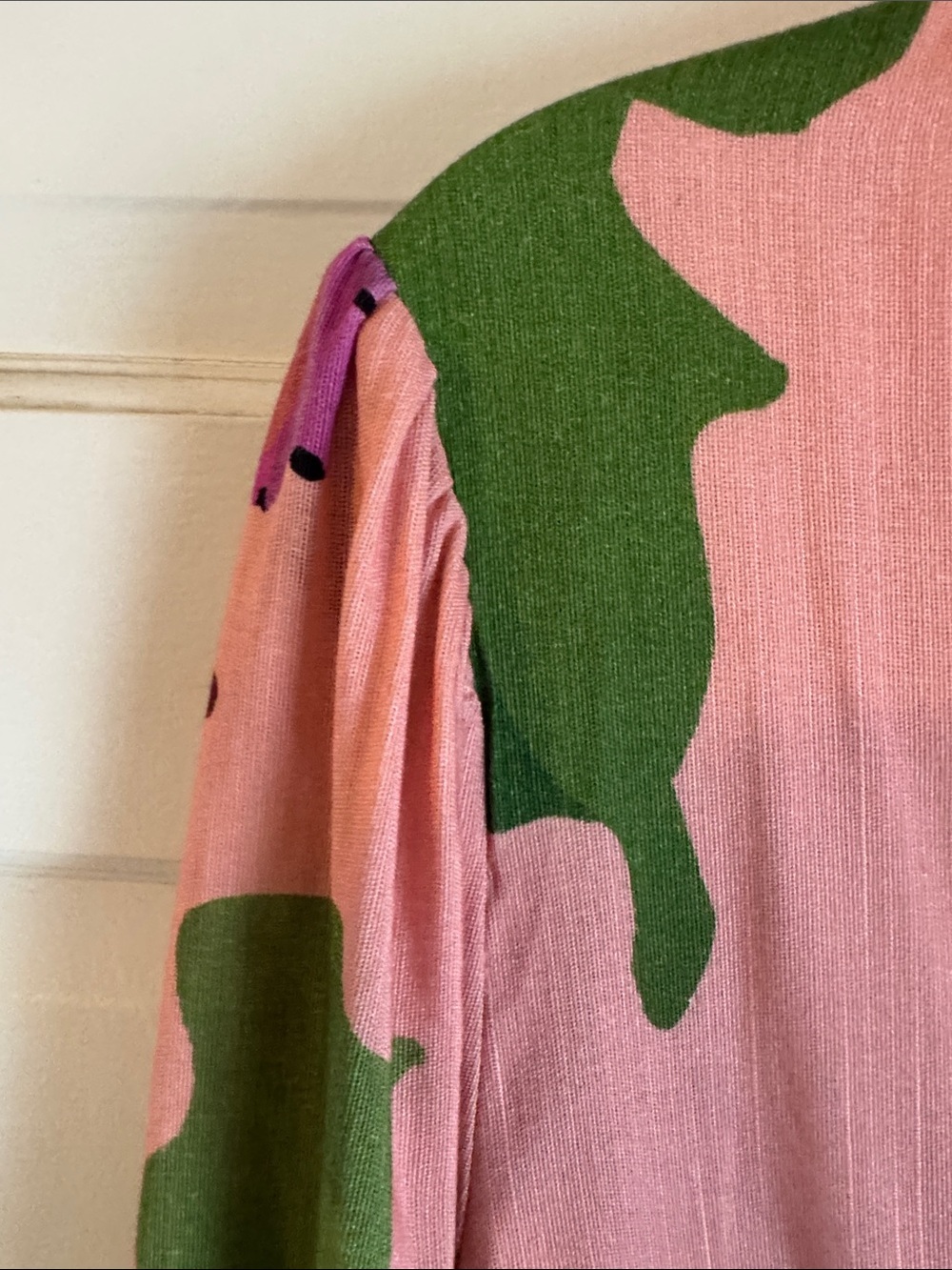NWOT Farm Rio Tropicalist Pink/Green Lightweight Linen/Viscose Blazer Jacket - Picture 4 of 13